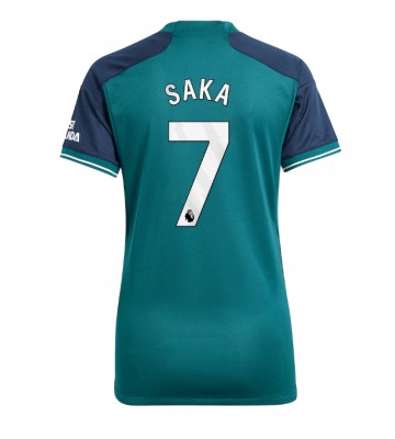 Arsenal Bukayo Saka #7 Replica Third Stadium Shirt for Women 2023-24 Short Sleeve